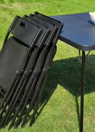 Набор складной мебели(стол и 4 стула), чёрный (с сумкой) sw-000015415 фото