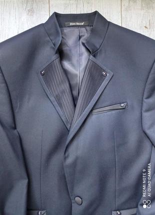 Мужской молодежный костюм темно синего цвета в идеальном состоянии8 фото