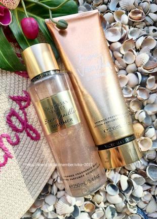 Набір косметики з шиммером bare vanilla victorias secret