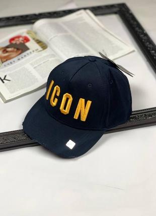 Чоловіча кепка dsquared2 icon, бейсболка icon синя5 фото