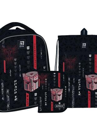 Набор kite рюкзак + пенал + сумка для обуви set_tf22-555s transformers