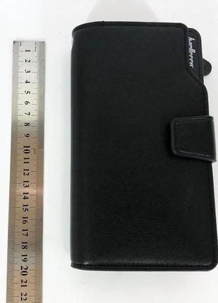 Мужской кошелек baellerry business s1063, портмоне клатч экокожа, стильный мужской кошелек. цвет: черный8 фото