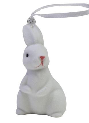 Декор зайчик 1шт малий бархат