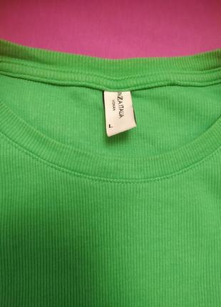 Топ зеленый футболка на завязках шнурках затяжке в рубчик3 фото