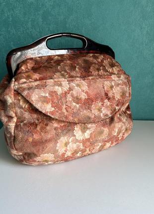 Женская сумка саквояж винтаж1 фото