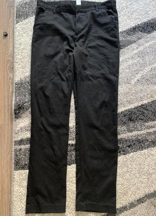 Черные брючные брюки 13-14 лет f&amp;f классические брюки1 фото