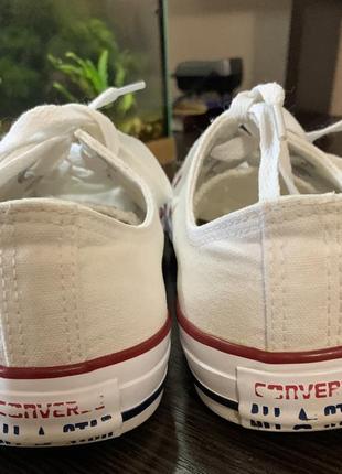 Кеди converse білі 37 р. оригінал мають недоліки6 фото