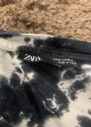 Zara футболка tie dye cropped4 фото