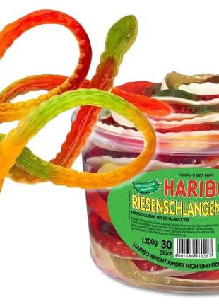 Цукерки желейні змійка haribo anaconda 1200 г (30 шт.), німеччина