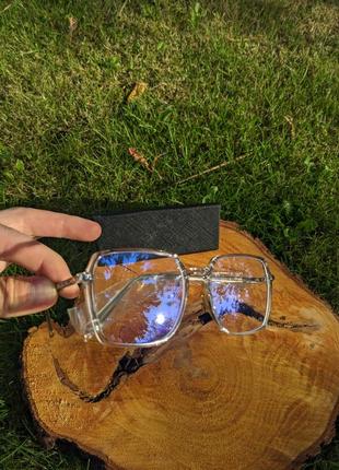 Іміджеві окуляри у ретро стилі комп'ютерні захист від синього світла4 фото
