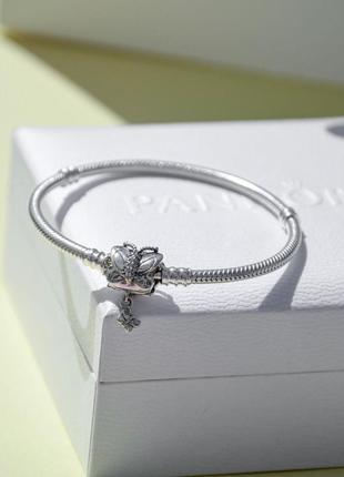 Срібний браслет для намистин пандора "метелик" 597929cz4 фото