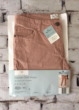 Светлые джинсы стрейчевые пыльная роза штаны скинни хлопок2 фото