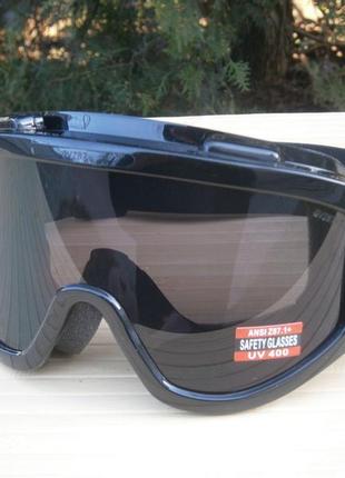 Захисні окуляри маска wind-shield anti-fog global vision gray