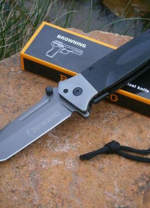 Ніж складаний browning ак 713 us tanto чорний 22 см