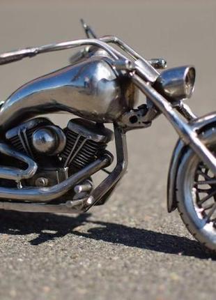 Мотоцикл чоппер из нержавеющей стали