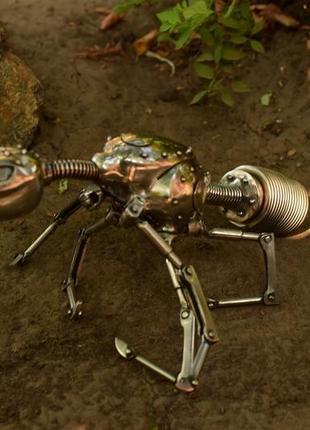 Механический муравей из нержавеющей стали в стиле стимпанк6 фото