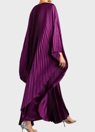 Длинное атласное плиссированное платье оверсайз new collection