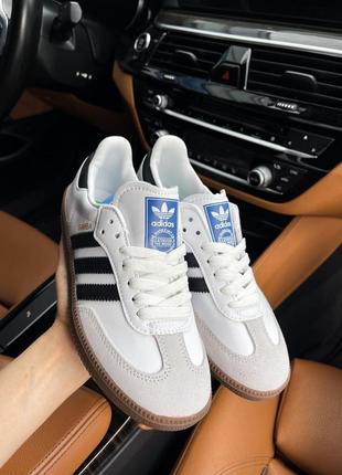 Кроссовки sd adidas samba white5 фото