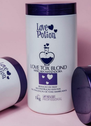 Ботокс для волос love potion love tox blond 1000 мл1 фото