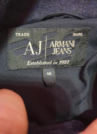 Стильное теплое шерстяное пальто armani jeans9 фото