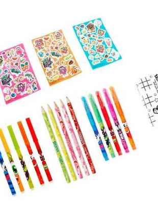 Ароматный набор для творчества – фруктомания (маркеры, ручки, цвет. карандаши, наклейки, раскраска) [tsi2252072 фото