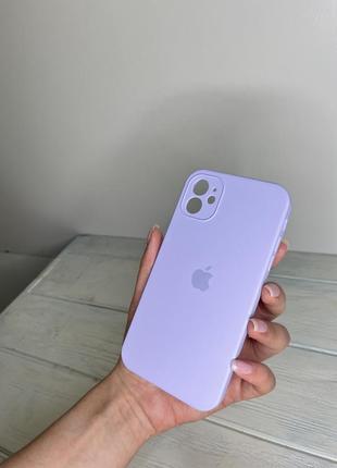 Чехол на iphone 11 квадратные борты чохол на айфон silicone case full camera на apple айфон