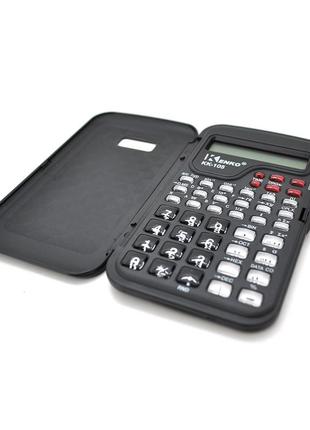Калькулятор інженерний 105, 44 кнопки, чорний, розміри 132*77*13 мм, box