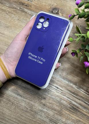 Чехол на iphone 11 pro про квадратные борты чохол на айфон silicone case full camera на apple айфон