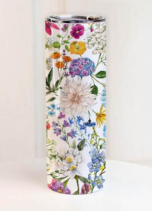 Термочашка с принтом яскраві квіти 650 мл (ter_24a038)
