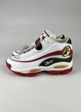 Баскетбольные кожаные кроссовки reebok the answer dmx inverson basketball shoes men's gx6330 white red