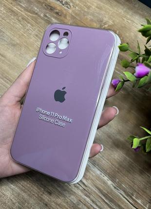 Чохол на iphone 11 pro max квадратні борти чохол на айфон silicone case full camera на apple айфон