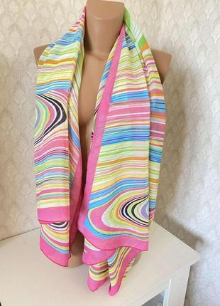 Яркая платка разноцветный летний платок2 фото