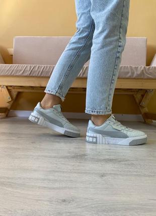 Женские кроссовки puma cali grey распродаж9 фото