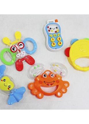 Набор погремушек "baby rattle", 5 шт. [tsi206753-тsі]2 фото