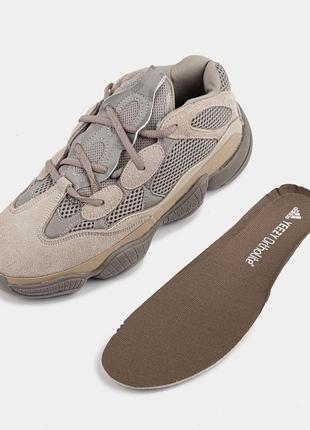 Женские adidas yeezy 500 'clay brown'8 фото