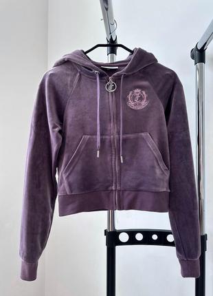 Худі худи вінтаж топ кофта винтажное juicy couture big logo velour hoodie y2k vintage велюр велюровое велюрове4 фото