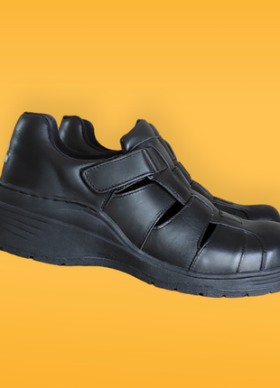 Шкіряні чорні туфлі на платформі каблука чоловічі утеплені фліс весна осінь7 фото