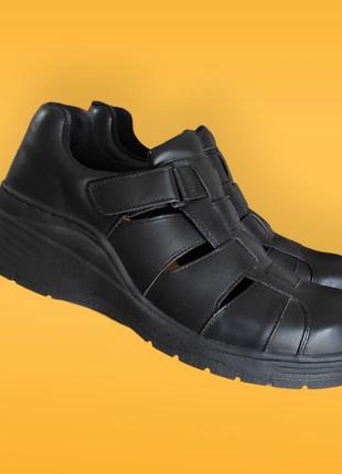 Шкіряні чорні туфлі на платформі каблука чоловічі утеплені фліс весна осінь6 фото