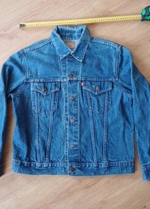 Куртка джинсовая винтажная vintage синий цвет levi's 75505- 0217 size 44