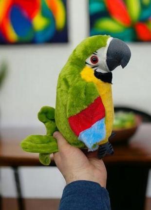 Мягкая игрушка "попугай-повторюшка" (голубой) [tsi237477-тsі]2 фото
