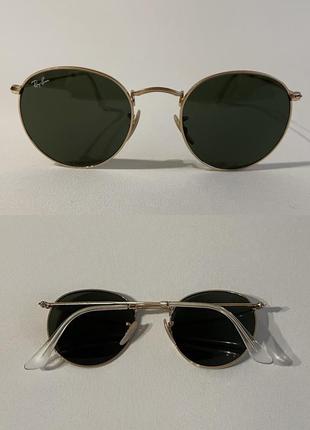 Солнцезащитные очки от ray ban round metal rb3447 | 50•21 |4 фото