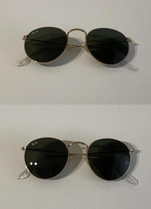 Солнцезащитные очки от ray ban round metal rb3447 | 50•21 |2 фото