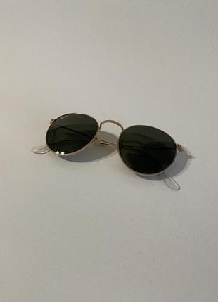 Солнцезащитные очки от ray ban round metal rb3447 | 50•21 |1 фото