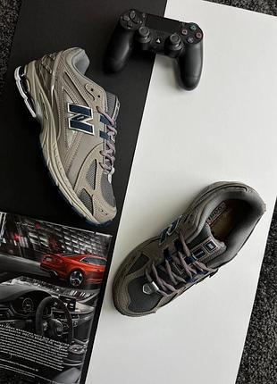 Чоловічі кросівки в стилі new balance 1906r нью беленс / демісезонні / весняні, літні, осінні / шкіра, сітка, текстиль / чорні, бежеві, сірі, білі