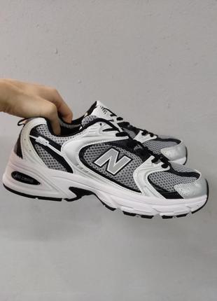 New balance 530 черно белые