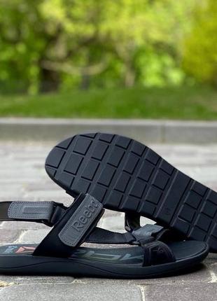 Мужские сандалии с логотипом reebok натуральная кожа5 фото
