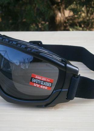 Маска захисна балістична ballistech-1 global vision international anti-fog чорна