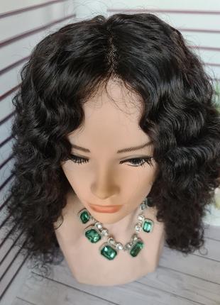 Шикарный парик кудрявый фабричный 100% натуральный волос.