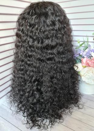 Шикарный парик кудрявый фабричный 100% натуральный волос.4 фото