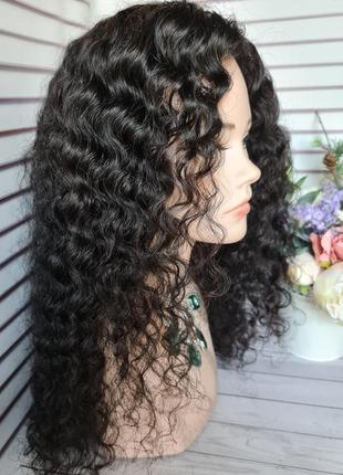 Шикарный парик кудрявый фабричный 100% натуральный волос.